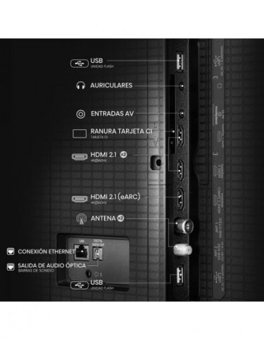 Televisor Hisense 65A7Q: QLED, 65",... Televisor Hisense 65A7Q: QLED, 65",...