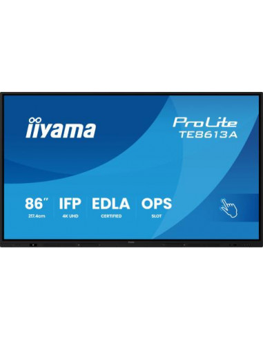 Ecrã Interativo Iiyama TE8613A-B1AG...