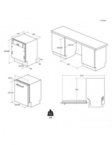 Candy - Máq. Lavar Loiça Encastre Ci... Candy - Máq. Lavar Loiça Encastre Ci...