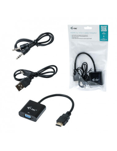 Adaptador de Vídeo I-Tec HDMI2VGAADA:...