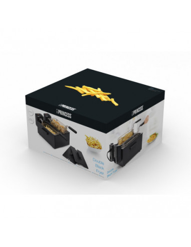 PRINCESS - Fritadeira Preta Dupla 2 x...