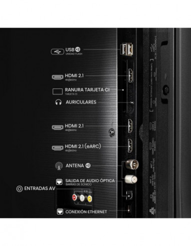 Televisor Hisense 55E7Q: 55", QLED,...