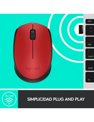 Rato Logitech M171: Sem Fio,...