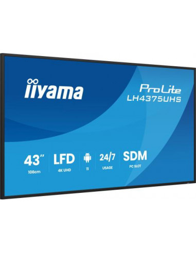 Monitor Iiyama ProLite LH4375UHS-B2AG...