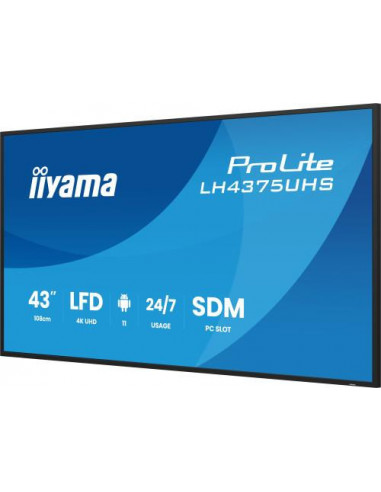 Monitor Iiyama ProLite LH4375UHS-B2AG...