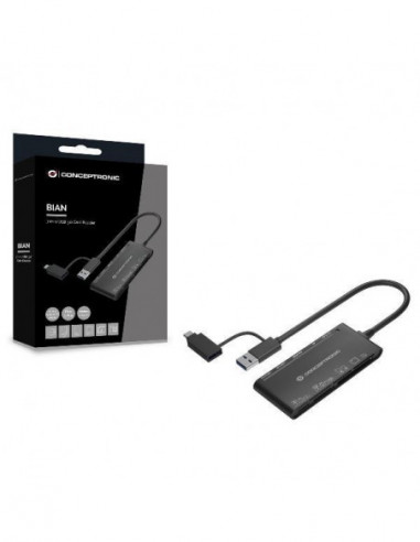 Conceptronic Leitor Cartoes Usb3 e...