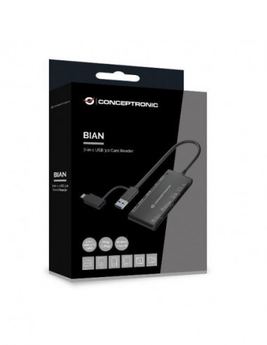 Conceptronic Leitor Cartoes Usb3 e...