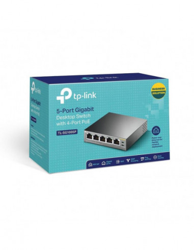 Switch TP-Link TL-SG1005P, 5 Portas...