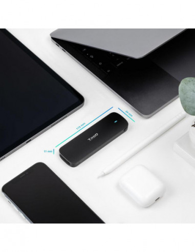 Caixa Tooq para Discos SSD M.2 NVMe...