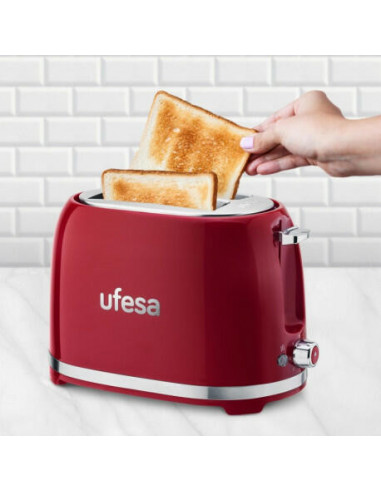 Ufesa - Torradeira Classic Pin Up Red...