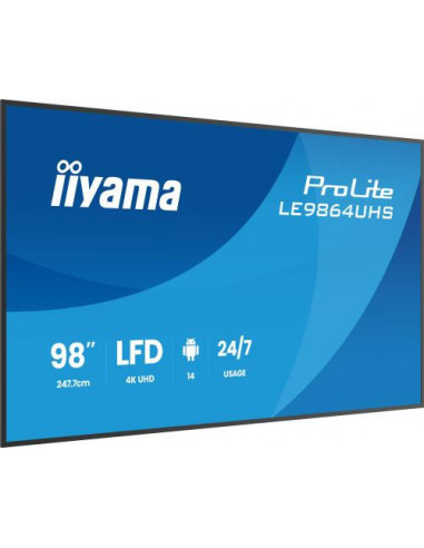 Televisor Iiyama LE9864UHS-B1AG: 98",...