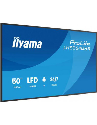 Televisor Iiyama LH5064UHS-B1AG 50",...