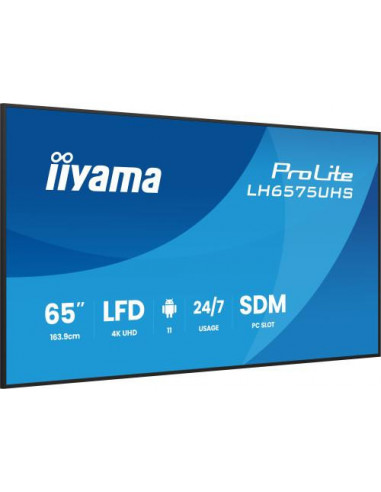 Televisor Iiyama LH6575UHS-B2AG 65"...