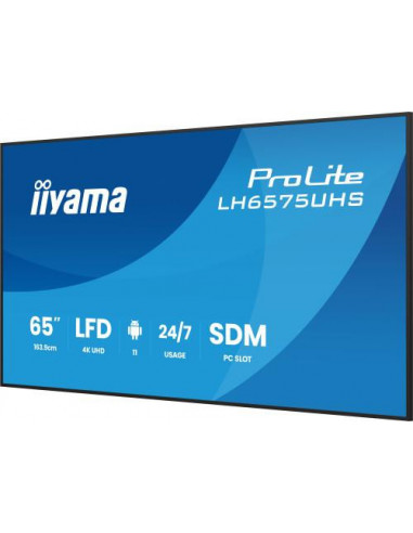 Televisor Iiyama LH6575UHS-B2AG 65"...