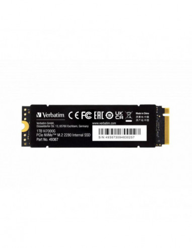 Disco SSD Verbatim Vi7000g 1TB M.2...