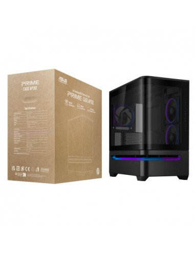 Caja Pc Asus Prime Ap202 Tg Argb Negra