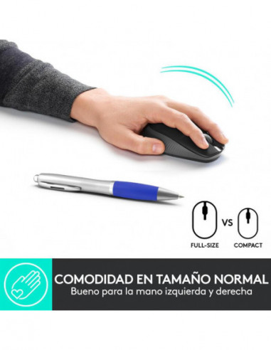 Logitech Ratón Inalámbrico M190 Gris...