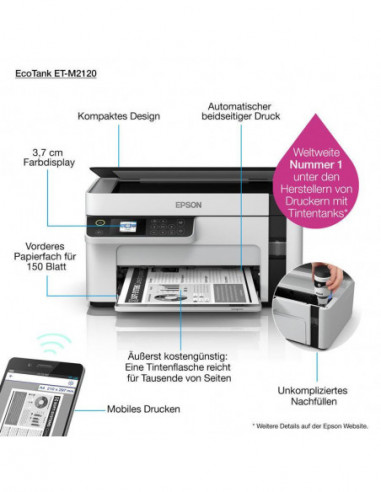Epson Multifunción A4 Mono Ecotank...