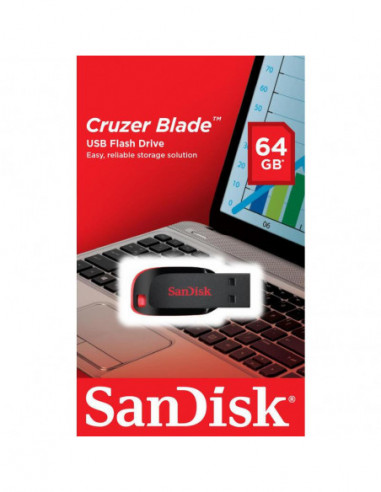 Pendrive Sandisk Cruzer Blade 64GB...