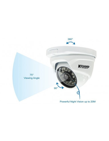 Câmara Segurança HD912FPK Dome 800...