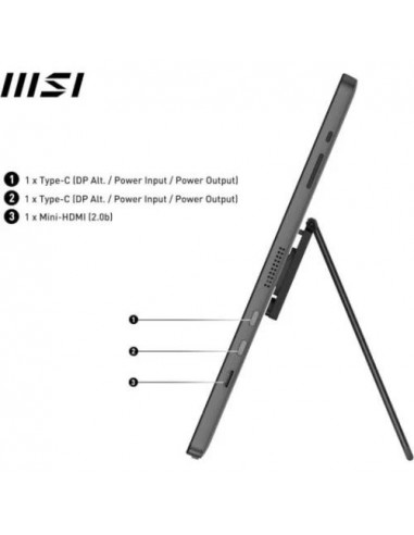 Monitor MSI PRO MP161 E2: 15.6" FHD,...