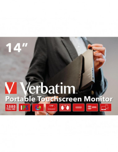 Monitor Portátil Verbatim PMT-14: 14"...