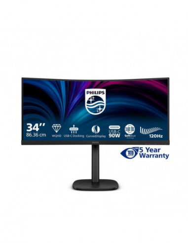 Philips Monitor Va 34" 21:9 Curvo...