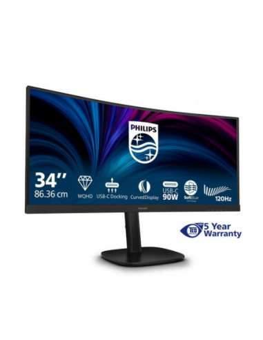 Philips Monitor Va 34" 21:9 Curvo...
