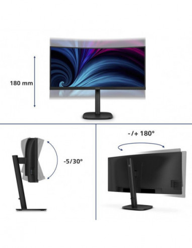 Philips Monitor Va 34" 21:9 Curvo...
