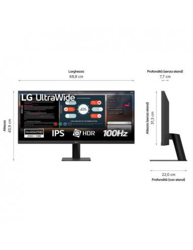 Lg Mo29 Wfhd Ultrawide Ips 100hz...