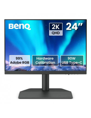 Monitor BenQ SW242Q: ecrã 24.1", IPS,...