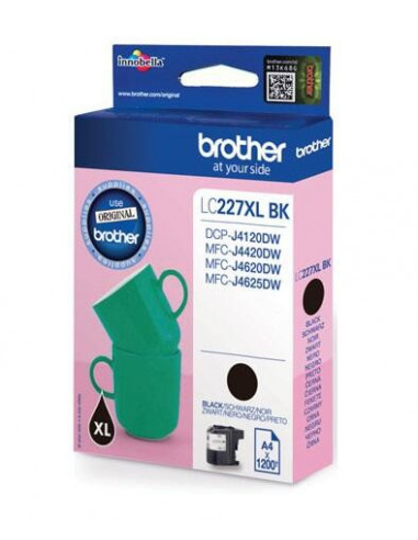 Tinteiro BROTHER LC227XLBKBP Preto -...