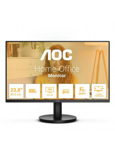Monitor AOC 24B3HMA2: 23.8", Full HD,...