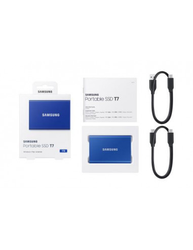 SSD Portátil Samsung T7 1TB Azul:... SSD Portátil Samsung T7 1TB Azul:...