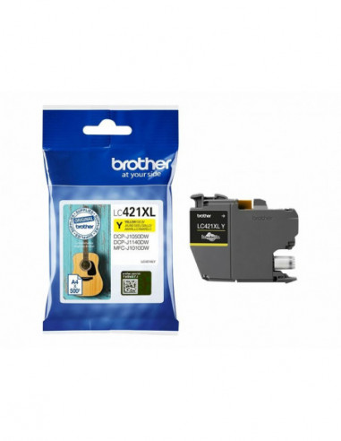 Tinteiro Brother LC421XLY Amarelo... Tinteiro Brother LC421XLY Amarelo...