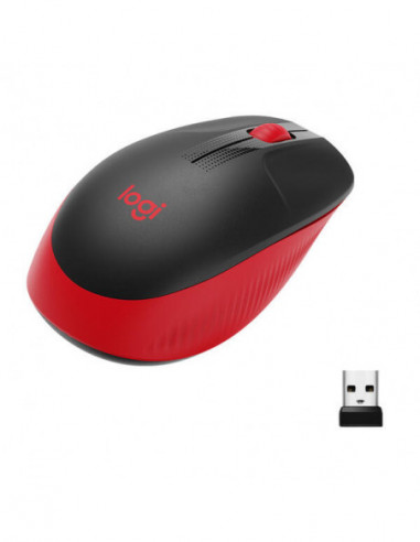 Logitech Ratón Inalámbrico M190 Rojo...