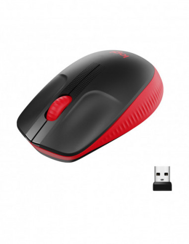 Logitech Ratón Inalámbrico M190 Rojo...