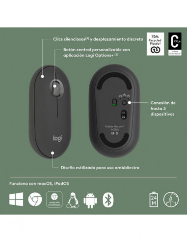 Rato Logitech Wireless Pebble 2... Rato Logitech Wireless Pebble 2...