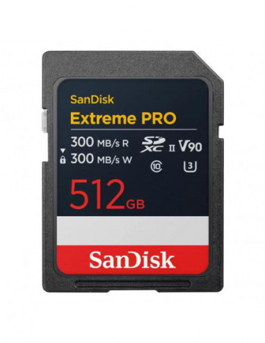 Extreme PRO 512GB V90 SDXC UHS-II 300MBs Extreme PRO 512GB V90 SDXC UHS-II 300MBs