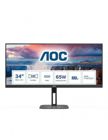 Monitor AOC U34V5C/BK 34" VA WQHD...