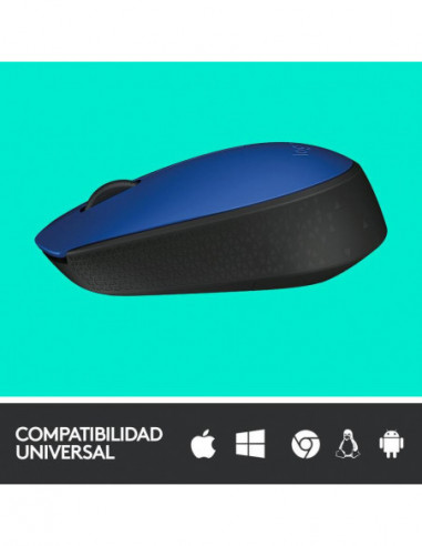 Logitech Raton M171 Inalambrico Azul...