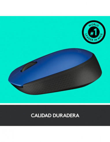 Logitech Raton M171 Inalambrico Azul...