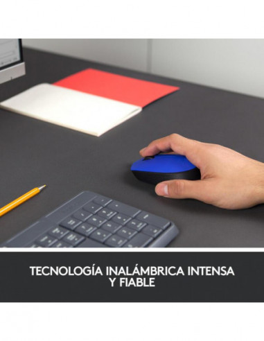 Logitech Raton M171 Inalambrico Azul...