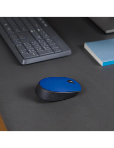 Logitech Raton M171 Inalambrico Azul...