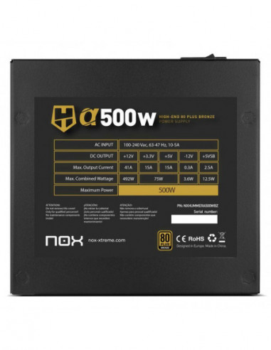 Fonte de Alimentação Nox Hummer Alpha... Fonte de Alimentação Nox Hummer Alpha...