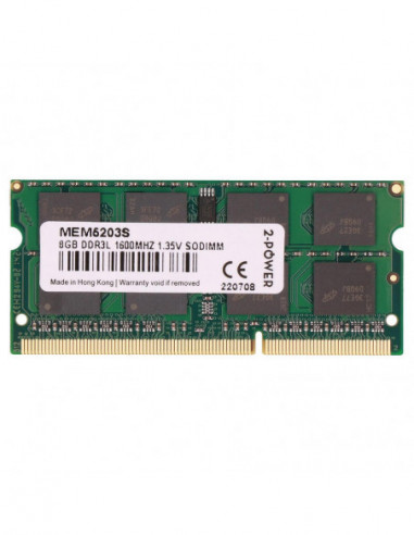 Memória 2-Power 8GB DDR3L 1600MHz...