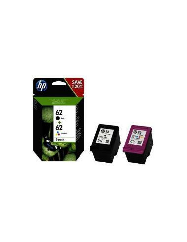 Tinteiro HP 62 Pack Preto + Tricolor...