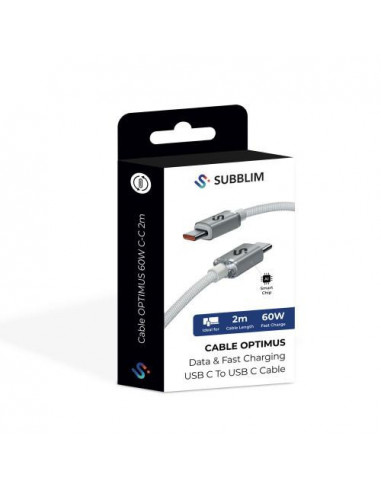 Cabo Subblim Optimus USB-C para USB-C...
