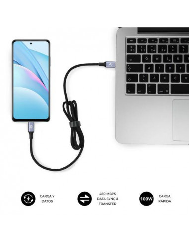 Cabo SUBBLIM PLUS 100W USB-C para...