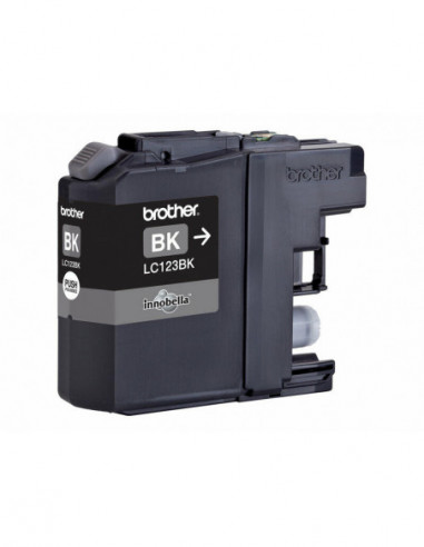 Tinteiro Brother LC123BKBP Preto